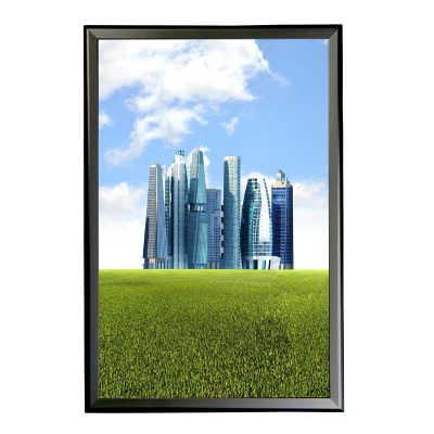 1.25” Black profile Snap frame. Ideal for 24"x36"packed by 10