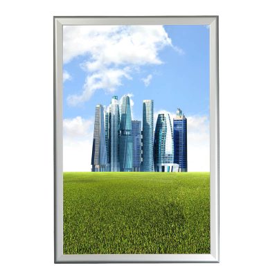 1.25” Silver profile Snap  frame. Ideal for 24