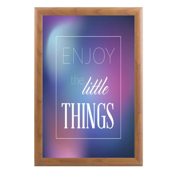 11x17 Snap Poster Frame - 1 inch Wood Look Profile