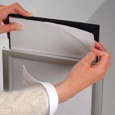 Single Sided Silver Slide in Frame 24