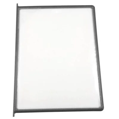8.5x11 10 Pack Gray Framed Clear Pocket