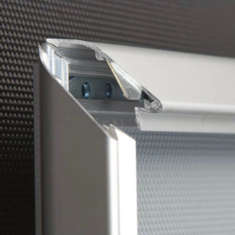 8.5x11 Snap Poster Frame - 1.25 inch Silver Mitred Profile 8.5x11 Snap Poster Frame - 1.25 inch Silver Mitred Profile