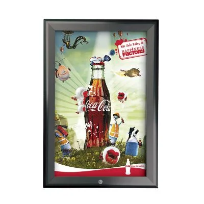 8.5x11 Snap Poster Frame - 1.25 inch Silver Mitred Profile Ral 9005