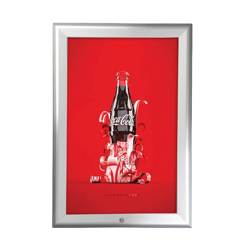 8.5x11 Snap Poster Frame - 1.25 inch Silver Mitred Profile 8.5x11 Snap Poster Frame - 1.25 inch Silver Mitred Profile