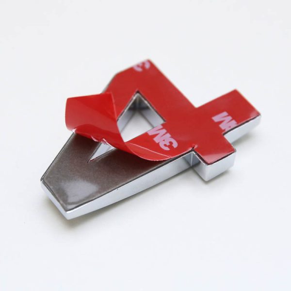 Chrome coated plastic House numbers.Silver