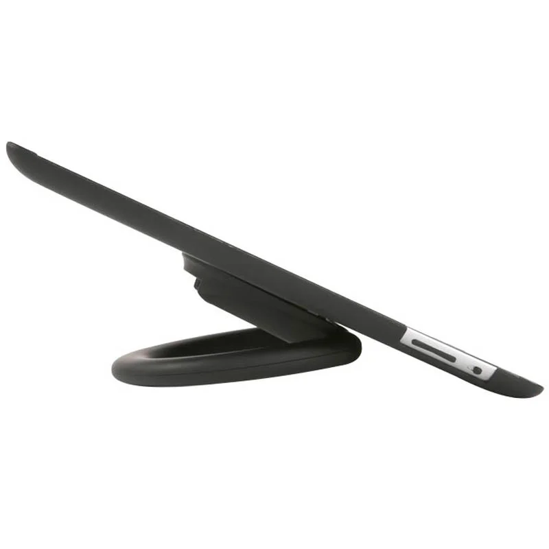 Semi Circle Tablet Holder in Silver for Tablets 9.5" to 7.44" Semi Circle Tablet Holder in Silver for Tablets 9.5" to 7.44"