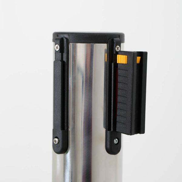 Stanchion with Retractable Red Belt - Made of Stainless Steel