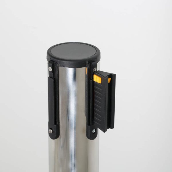 Stanchion with Retractable Red Belt - Made of Stainless Steel