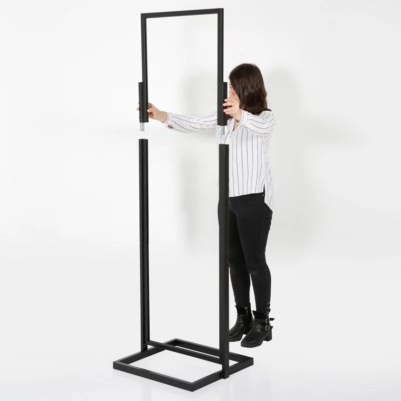 22x69 Portable Eco Infoboard Display Stand Black (3) 22x69 Portable Eco Infoboard Display Stand Black