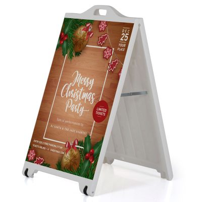 24w x 36h SignPro A Board Sidewalk Sign - White