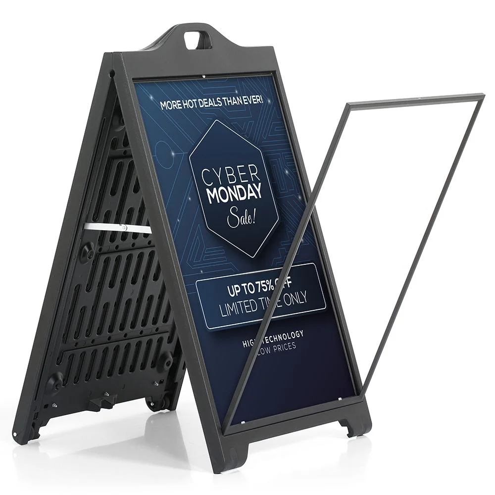 24″w x 36″h SignPro Sidewalk Sign – Black Without Lens, (1) 24″w x 36″h SignPro Sidewalk Sign – Black Without Lens, (1)