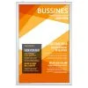 24x36 Portable Snap Poster Frame - 1,25 inch Silver Mitred Profile