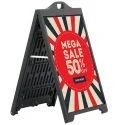 24x36 SignPro A Board Sidewalk Sign - Black