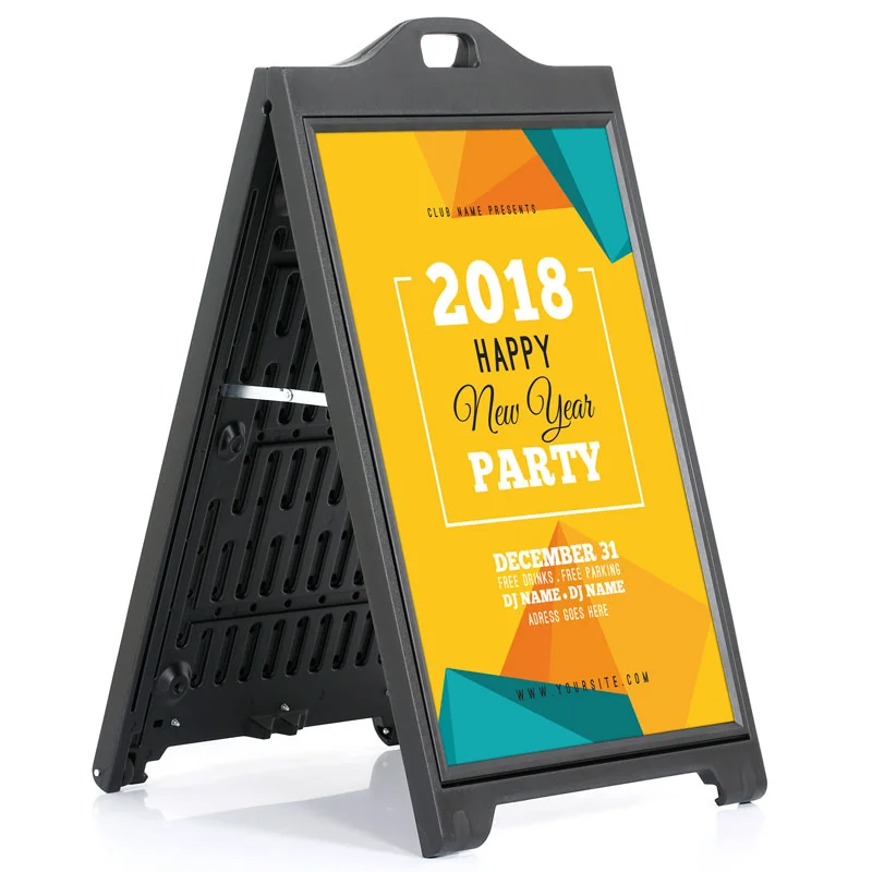 24x36 SignPro Sidewalk Sign - Black Without lens 24x36 SignPro Sidewalk Sign - Black Without lens