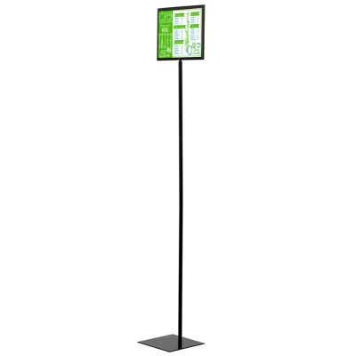 Floor-Sign-Holder-Black-Landscape-8.5x11-9