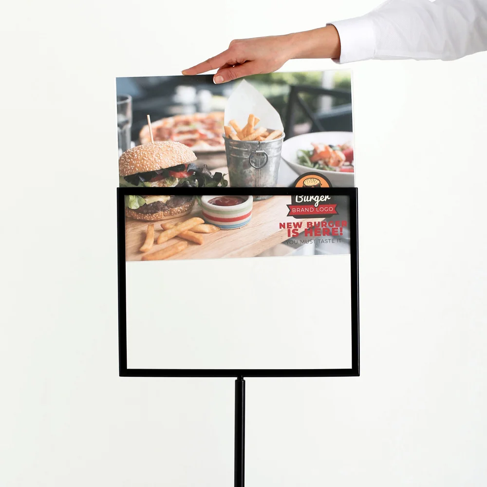 Floor-Sign-Holder-Black-Landscape11x14-2 Floor-Sign-Holder-Black-Landscape11x14-2