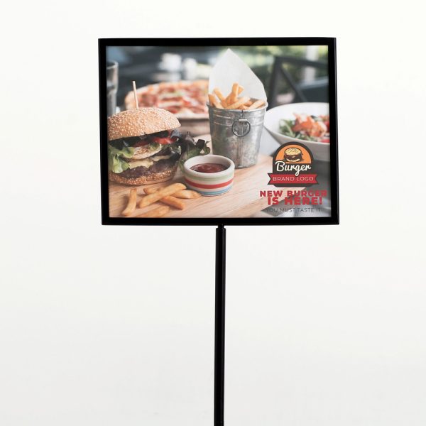 Floor-Sign-Holder-Black-Landscape11x14-3