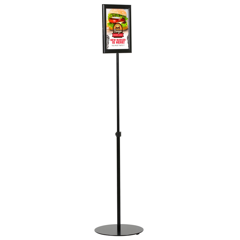 Two-Sided Sign Holder w/Card Pocket 8.5x11