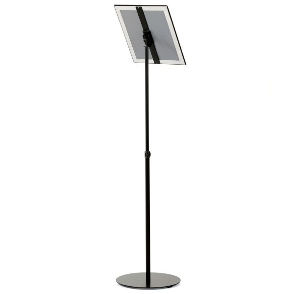 Floor-Sign-Stand-Holder-With-Telescoping-Pole-Black-Snap-Frame-11x17-10