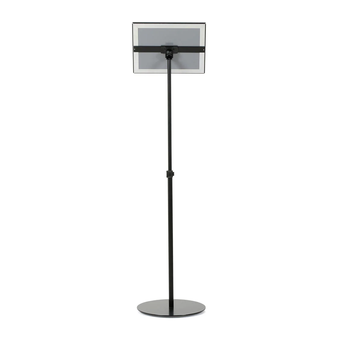 Floor-Sign-Stand-Holder-With-Telescoping-Pole-Black-Snap-Frame-11x17-11 Floor-Sign-Stand-Holder-With-Telescoping-Pole-Black-Snap-Frame-11x17-11