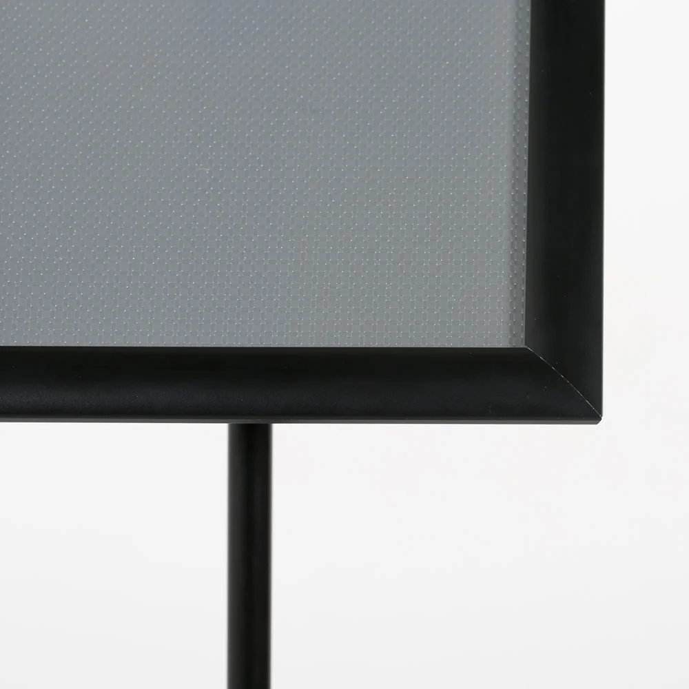 Floor-Sign-Stand-Holder-With-Telescoping-Pole-Black-Snap-Frame-8.5x11-07 Floor-Sign-Stand-Holder-With-Telescoping-Pole-Black-Snap-Frame-8.5x11-07