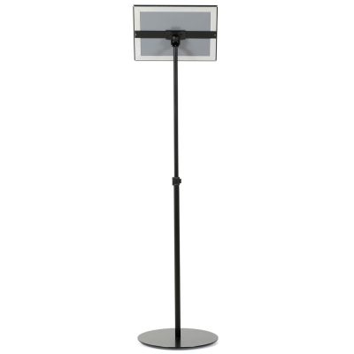 Floor-Sign-Stand-Holder-With-Telescoping-Pole-Black-Snap-Frame-8.5x11-10