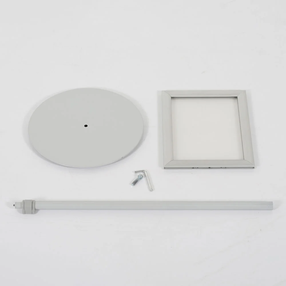 Floor-Sign-Stand-Holder-With-Telescoping-Pole-Silver-Double-Sided-Slide-In-Frame-11x17-02 Floor-Sign-Stand-Holder-With-Telescoping-Pole-Silver-Double-Sided-Slide-In-Frame-11x17