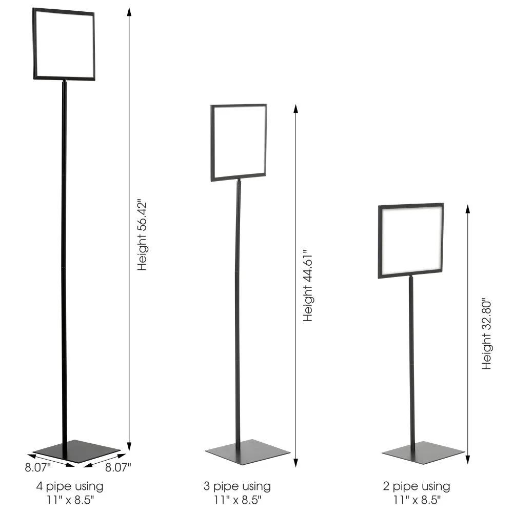 floor-sign-holder-black-landscape-11x8-5 floor-sign-holder-black-landscape-11x8-5