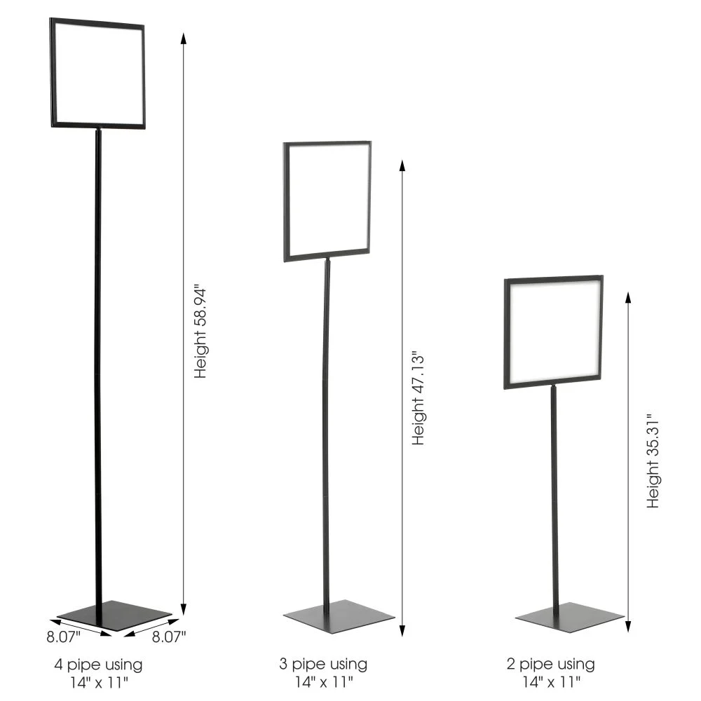 floor-sign-holder-black-landscape-14x11 floor-sign-holder-black-landscape-11x8-5