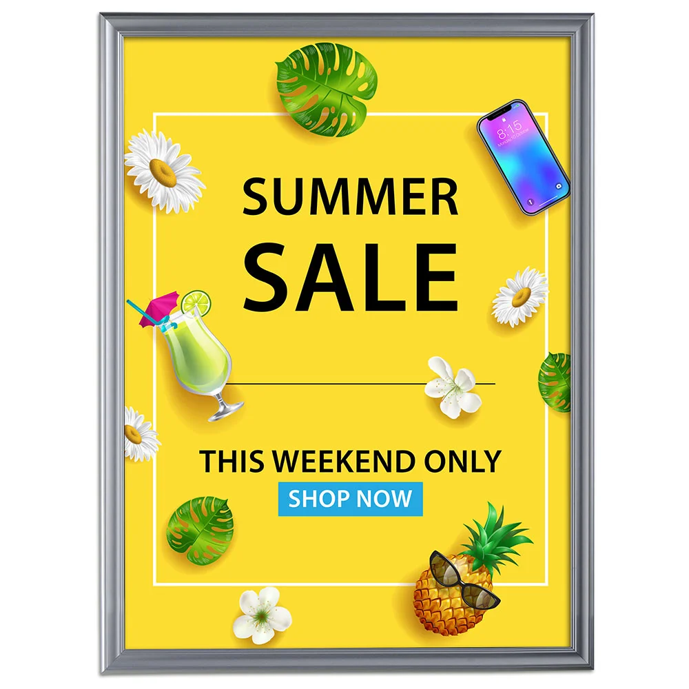 Fancy Frame 40 X 60 Poster Size 1.58 Silver Color Profile, Mitered Corner Fancy Frame 40 X 60 Poster Size 1.58 Silver Color Profile, Mitered Corner