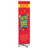 Cross Single banner adjustable height banner 23.5