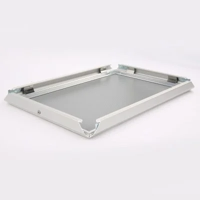Lockable Snap Frame 11 X 17 Poster Size 1.25 Silver Color Profile, Mitered Corner