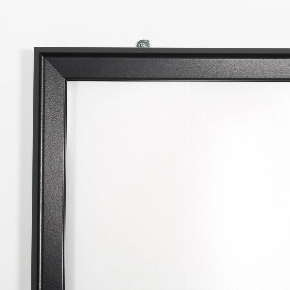 Portable 1.25 Snap Frame, mitred, 27x40, black, white backing, clear cover-27 Portable 1.25 Snap Frame, mitred, 27x40, black, white backing, clear cover-27