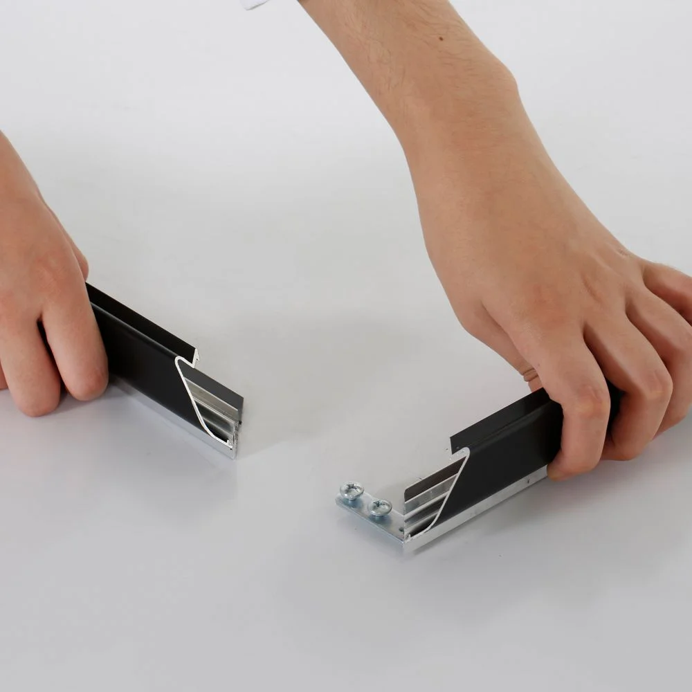 Portable 1.25 Snap Frame, mitred, 27x40, black, white backing, clear cover-7 Portable 1.25 Snap Frame, mitred, 27x40, black, white backing, clear cover-7