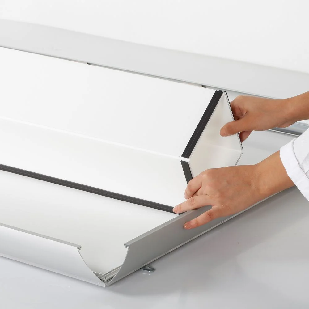 Portable 1.77 Snap Frame, mitred, 27x40, silver, white backing, clear cover-9 Portable 1.77 Snap Frame, mitred, 27x40, silver, white backing, clear cover-9