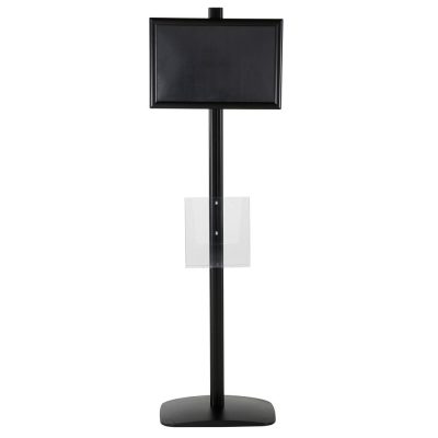 free-standing-stand-in-black-color-with-1-x-11X17-frame-in-portrait-and-landscape-and-1-x-8.5x11-clear-pocket-shelf-single-sided-12