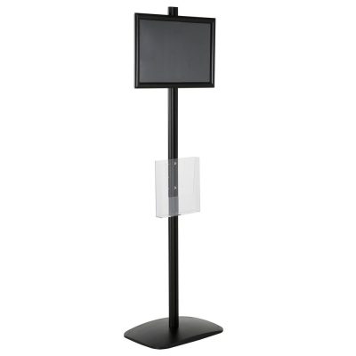 free-standing-stand-in-black-color-with-1-x-11X17-frame-in-portrait-and-landscape-and-1-x-8.5x11-clear-pocket-shelf-single-sided-13