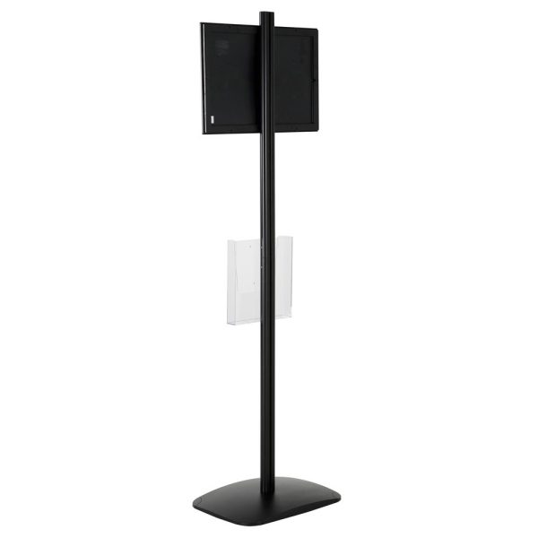 free-standing-stand-in-black-color-with-1-x-11X17-frame-in-portrait-and-landscape-and-1-x-8.5x11-clear-pocket-shelf-single-sided-14