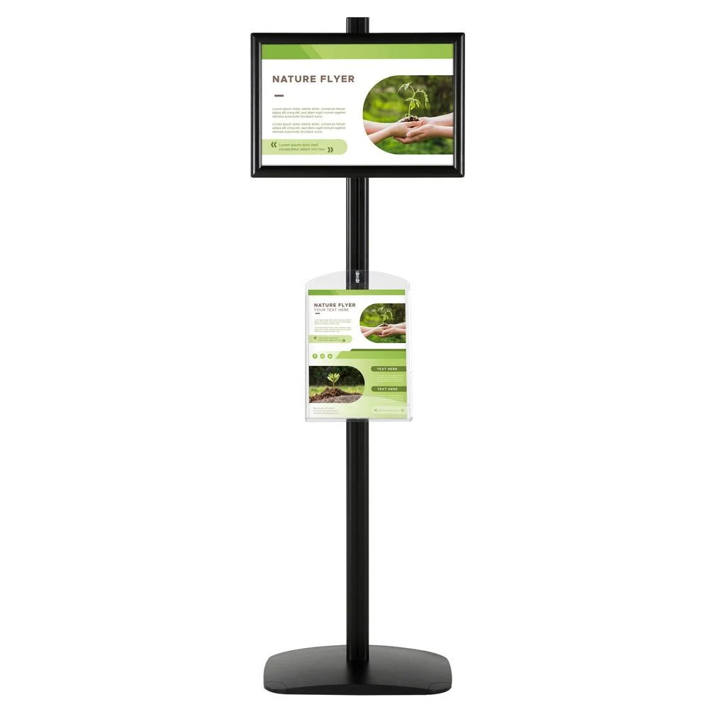 With 1 x (11X17) Frame In Portrait And Landscape And 1 x (8.5x11) Clear Shelf In Acrylic With 1 x (11X17) Frame In Portrait And Landscape And 1 x (8.5x11) Clear Shelf In Acrylic
