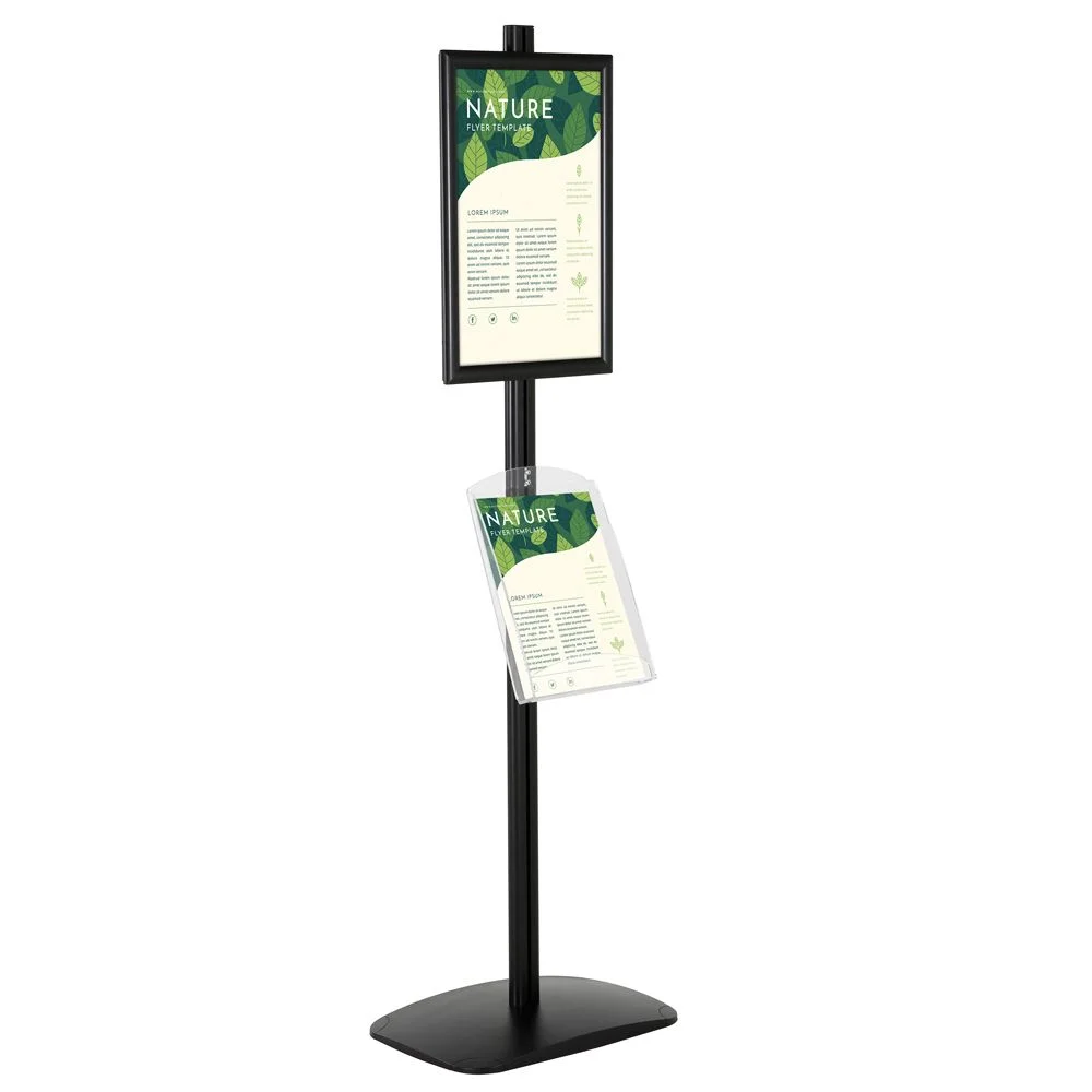 free-standing-stand-in-black-color-with-1-x-11X17-frame-in-portrait-and-landscape-and-1-x-8.5x11-clear-shelf-in-acrylic-single-sided-5 free-standing-stand-in-black-color-with-1-x-11X17-frame-in-portrait-and-landscape-and-1-x-8.5x11-clear-shelf-in-acrylic-single-sided-5