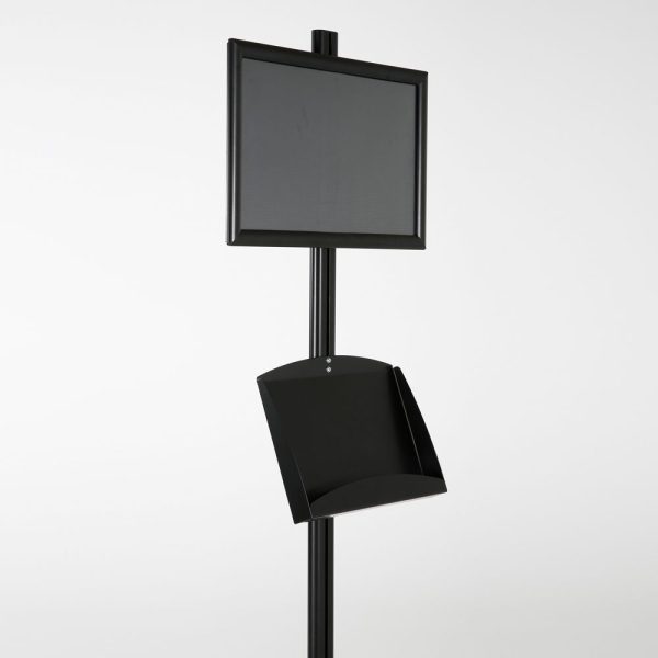 free-standing-stand-in-black-color-with-1-x-11X17-frame-in-portrait-and-landscape-and-2-x-5.5x8.5-clear-pocket-shelf-single-sided-7