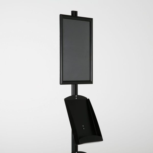 free-standing-stand-in-black-color-with-1-x-11X17-frame-in-portrait-and-landscape-and-2-x-8.5x11-steel-shelf-single-sided-7