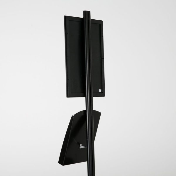 free-standing-stand-in-black-color-with-1-x-11X17-frame-in-portrait-and-landscape-and-2-x-8.5x11-steel-shelf-single-sided-9