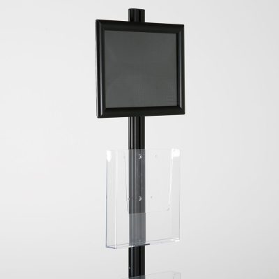 free-standing-stand-in-black-color-with-1-x-8.5X11-frame-in-portrait-and-landscape-and-2-x-8.5x11-clear-pocket-shelf-single-sided-17