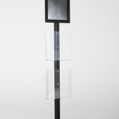 free-standing-stand-in-black-color-with-1-x-8.5X11-frame-in-portrait-and-landscape-and-2-x-8.5x11-clear-pocket-shelf-single-sided-7