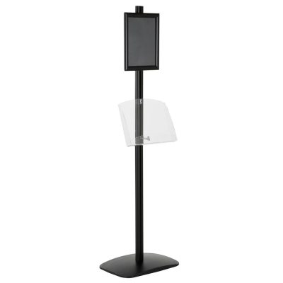 free-standing-stand-in-black-color-with-1-x-8.5x11-frame-in-portrait-and-landscape-and-1-2-x-8.5x11-clear-shelf-in-acrylic-single-sided-12