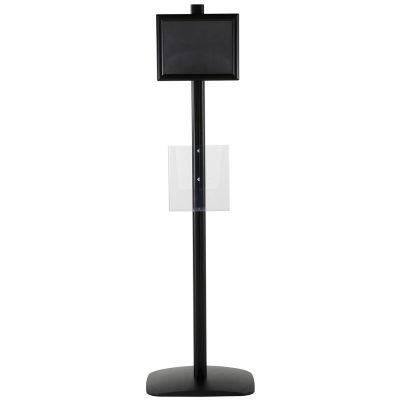 free-standing-stand-in-black-color-with-1-x-8.5x11-frame-in-portrait-and-landscape-and-1-x-8.5x11-clear-pocket-shelf-single-sided-15
