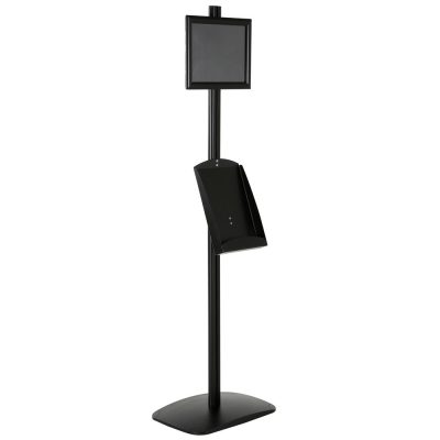 free-standing-stand-in-black-color-with-1-x-8.5x11-frame-in-portrait-and-landscape-and-1-x-8.5x11-steel-shelf-single-sided-15