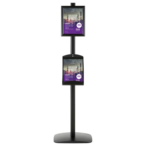 free-standing-stand-in-black-color-with-1-x-8.5x11-frame-in-portrait-and-landscape-and-1-x-8.5x11-steel-shelf-single-sided-4