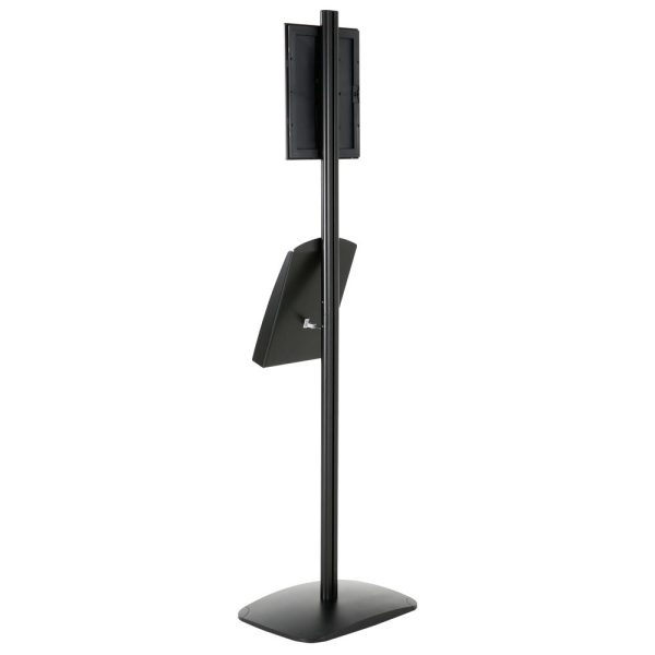 free-standing-stand-in-black-color-with-1-x-8.5x11-frame-in-portrait-and-landscape-and-1-x-8.5x11-steel-shelf-single-sided-7